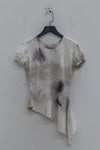 MUTEDANCE obliquely cut the hands -dyed top MD23SS79